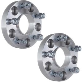 YHTAUTO 1 Inch Wheel Spacers 5x4.75 - Hub Centric, 70.3mm Bore, For Chevy Camaro, Buick, Oldsmobile (2pc Black)