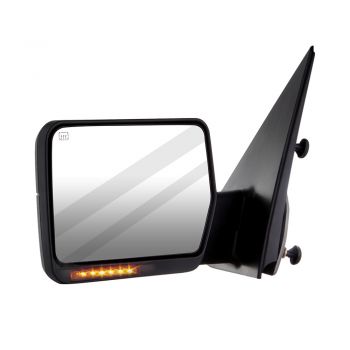 2004 2005 2006 Ford F150 Towing Mirror Truck Power Heated LED Turn Signal Lights Side Mirror Left Driver Side