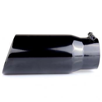 2003,2009 Chevy Silverado 1500 2002 Chevy Silverado 2500 6.6L Roll EDGE Exhaust Tip 4"Inlet / 5"Outlet / 12" Length Stainless Steel Black