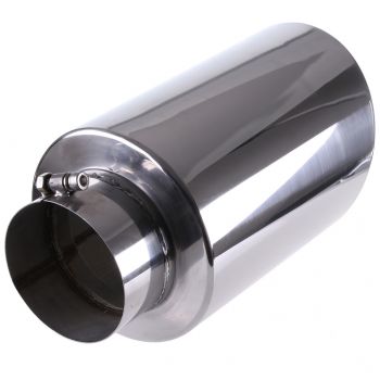 5" Inlet / 8" Outlet Chrome Stainless Steel 15" Long Bolt On Diesel Exhaust Tip