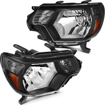 Headlight Assembly For 2012-2015 Toyota For Tacoma Driver and Passenger Side Headlamps