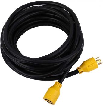 Generator Extension Cord 30 Amp 40 Ft 4 Prong Adapter Plug