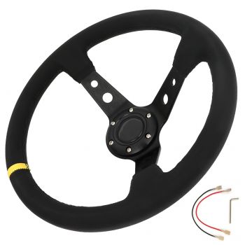 Steering wheel 350MM Universal Quick Releases-1pc