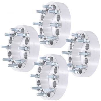 2 inch 8x6.5 8 Lug Wheel Spacers(130mm Bore, 9/16" Studs) for 1994-2001 Dodge Ram 1500 1975-1996 Ford F-150- 4PCS