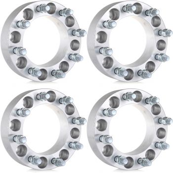 4PC 2" 8x6.5 to 8x6.5 Wheel Spacers For 2009 Chevrolet Avalanche Express 3500