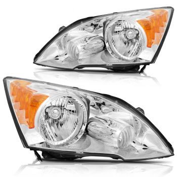 Headlight Assembly For 2007-2011 Honda CR-V Driver and Passenger Side Headlamps