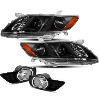 Headlight Assembly For 2003-2011 Chevrolet Express 3500 Driver and Passenger Side Headlamps