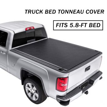 2007-2013 Chevy Silverado/ GMC Sierra 5.8ft Roll Up Truck Bed Tonneau Cover - 1 piece