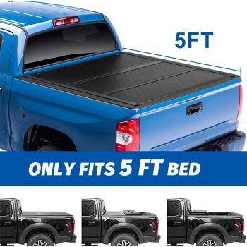 Hard Tri-Fold Tonneau Cover 5FT For Chevrolet  GMC 