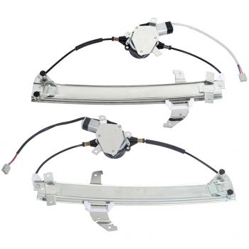 Front Right+Front Left Power Window Regulator with Motor For Lincoln (741-663 741-662) -2 Piece