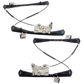 Front Right+Front Left Power Window Regulator w/o Motor For Lincoln (752-199 752-198) -2 Piece