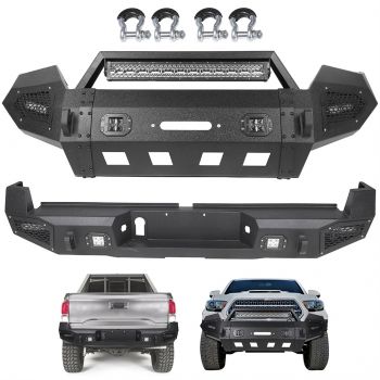Front & Rear Steel Step Bumper for Toyota -2 PCS
