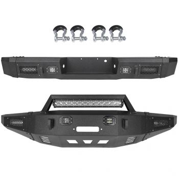 Front & Rear Steel Step Bumper for Ford -2 PCS
