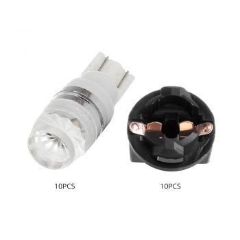 LED T10 Bulb(3528184259)+Socket-10 Pcs