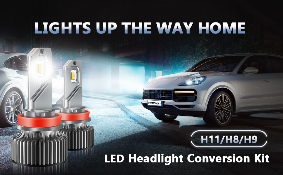 H11 LED Headlight Bulb High Low Beam Fog Light Conversion Kit for 2015-2020 Ford F150 - 80W 12000LM 6500K Cool White