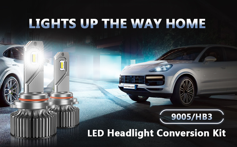 9005 LED Headlight Bulb High Low Beam Fog Light Conversion Kit for 1990-2004 Honda Accord - 80W 12000LM 6500K Cool White