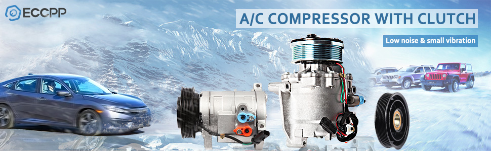 KAC A/C Compressor With Clutch For Mercedes E55 AMG E430 E420 E320 E300 CLK430 – SD7SB16C 12V