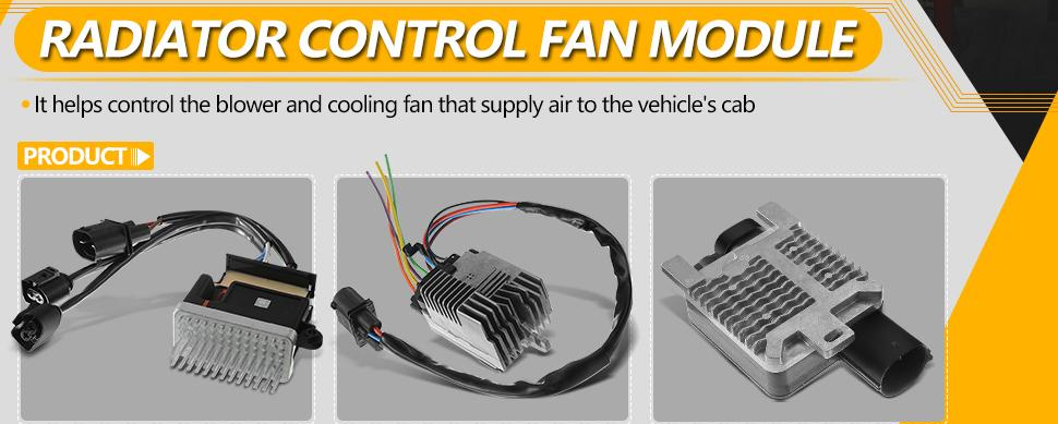 Engine Cooling Fan Module - Compatible with 2010 - 2019 Volvo XC60 2011  2012 2013 2014 2015 2016 2017 2018 