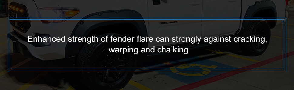 pp textured oe factory style fender flare for ram 4 pieces