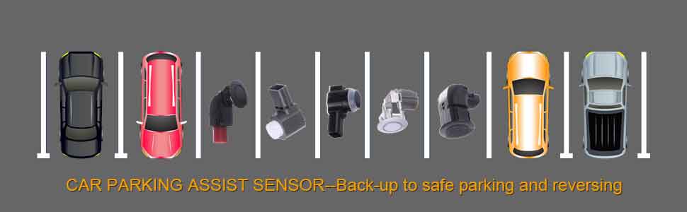 Bumper Park Assist Reverse Backup Object Sensor (7H0919275B) for Audi Volkswagen - 4PCS