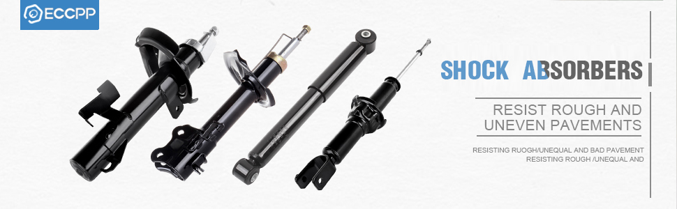 thumbnail interactive-video image 1 of CCIYU Front & Rear Shock Absorber Kit For 1987-1995 Jeep Wrangler YJ 2.5L/4.0L – 4-Piece Set – OE Spec 1 of 2
